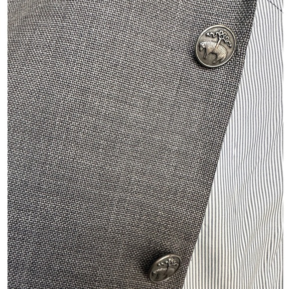 Brooks Brothers Explorer Fitzgerald Fit Gray Wool Blend Sport Coat Blazer 46R - Picture 4 of 7